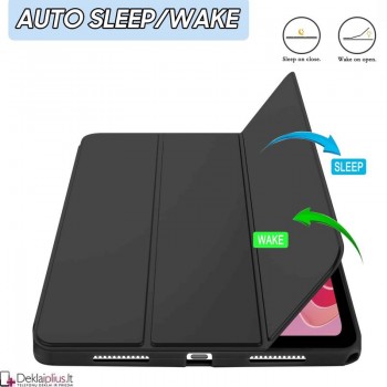 Smart soft dirbtinės odos dėklas - juodas (Lenovo Tab M11 (11)